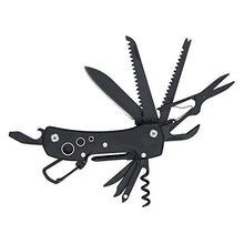 Load image into Gallery viewer, Amazon Basics 15-in-1 Stainless Steel Multitool Pocket Knife Safety Lock with Nylon Sheath