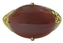 Load image into Gallery viewer, Carillon Chocolate Moonstone Natural Gemstone Oval Shape 18K Yellow Gold Ring For Women for Men | Size: 4 to 10