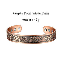 Load image into Gallery viewer, Copper Bracelet Used for Arthritis - a Pure Copper Magnetic Bracelet with 6 Magnets for Men and Women to Effectively Relieve Joint Pain