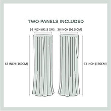 Load image into Gallery viewer, Hiiiman Solid Rod Pocket Top Winking Bumblebee Cartoon Doodle W72 x L63 Blackout Curtains for Living Room