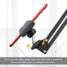 Load image into Gallery viewer, Klsniur Cell Phone Holder, Universal Phone Stand Clip Lazy Bracket Flexible Articulating Arm Phone Mount Compatible with iPhone 11 Pro Xs Max XR X 8 7 6 6s Plus, Samsung S10 S9 S8 S7 S6