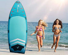 Load image into Gallery viewer, Freein 14' Inflatable Paddle Board | Large Multi Person Inflatable Stand Up SUP |6” Thick| Party Board and Bundle Accessory Pack | Stable Wide Stance | Up to 820 lbs