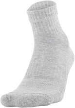 Load image into Gallery viewer, Under Armour Adult Cotton Quarter Socks, Multipairs , True Gray Heather Assorted 2 (3-Pairs) , Large