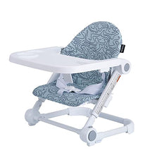 Load image into Gallery viewer, Pamo Babe Booster Seat for Dining Table, Travel Lightweight Folding 2-in-1 Feeding Seat for Baby, Adjustable Tray and Adjustable Hight (Green)