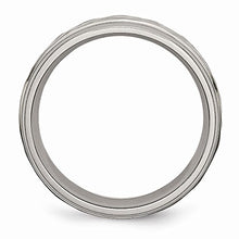 Load image into Gallery viewer, ICE CARATS Titanium 7mm Grooved Edge Hammered Wedding Ring Band Size 9.50 Fancy Fashion Jewelry for Women Gifts for Her
