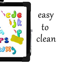 Load image into Gallery viewer, Portable White Board,12×16inches Small Dry Erase Board Double-Side Desktop Foldable Magnetic Whiteboards Easel Stand for Kids Education,Office and Home&School-Color Black