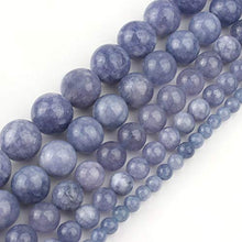 Load image into Gallery viewer, Love Beads Natural Angelite Stone Beads 8 mm Round Loose Gemstone