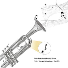 Load image into Gallery viewer, EASTROCK Bb Trumpet Standard Trumpet Set with Carrying Case,Gloves, 7C Mouthpiece and Cleaning Kit (Nickel Plated)