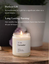 Load image into Gallery viewer, A Scent for Every Memory | Scented Luxury Soy Wax Candle | Handcrafted in USA | N07 Lavender | Long Lasting Burning for Stress Relief 7.5 oz