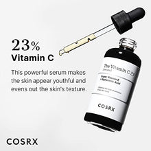 Load image into Gallery viewer, COSRX Vitamin C 23% Serum with Vitamin E & Hyaluronic Acid, Brightening & Hydrating Facial Serum for Dark Spots, Fine Lines, Uneven Skin tone, Pure Vitamin C Serum (Ascorbic acid), 0.67 fl.oz / 20 ml, Animal Testing-Free, Artificial Fragrance-Free, Parabe