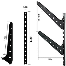 Load image into Gallery viewer, VEVOR Surfboard Rack, 2 Tiers Wakeboard Rack, 50lbs Capacity Surfboard Rack for Wall, Surfboard Wall Mount Holds 2 Boards, Adjustable Surfboard Wall Rack w/Steel Structure, Horizontal Surfboard Stand