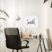 Load image into Gallery viewer, Glass Dry Erase Board, 24 x 18 Inches Magnetic Glass Board with Pen Tray, Ultra White