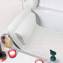 Load image into Gallery viewer, Koopro Luxury Bath Pillow and Spa Cushion for Full Body Bathing Mat for Tub Neck and Back Support Strong Non Slip Suction Cups Breathable Quick Dry Machine Washable Fits Most Tubs Unisex for Man Women