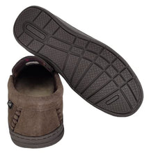 Load image into Gallery viewer, Clarks Men's Freddie Suede Moccasin House Shoe Indoor & Outdoor Slip Resistant Flexible Outsole Slipper (11 M US, Medium Brown)