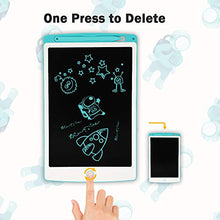 Load image into Gallery viewer, Richgv LCD Writing Tablet, 10 inches Electronic Graphic Tablet, Writing & Drawing Doodle Board with Memory Lock for Home, School,Office, Blue