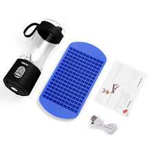Load image into Gallery viewer, Portable Blender, OBERLY Personal Juicer Cup for Shakes and Smoothies - Six Blades in 3D, 13oz Fruit Mixing Machine with 4000mAh USB Rechargeable Batteries, Ice Tray, Detachable Cup, Perfect Blender for Travel, Outdoor