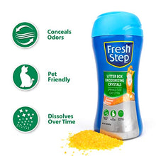 Load image into Gallery viewer, Fresh Step Cat Litter Crystals in Summer Breeze | Cat Litter Box Deodorizer, 15 Ounces - 3 Pack, Deodorizing, Odor Eliminating Crystals