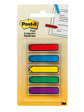 Load image into Gallery viewer, Post-it Arrow Flags, Assorted Primary Colors, .47 in. Wide, 100/On-the-Go Dispenser, 1 Dispenser/Pack, (684-ARR1)