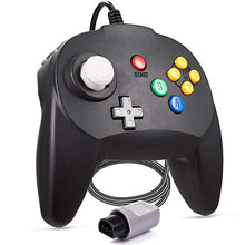 Load image into Gallery viewer, miadore 2 Pack Mini N64 Controller, Classic N64 Game Pad Joystick for N64 System Video Game Console (Black)