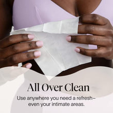 Load image into Gallery viewer, Cora Body Cloths | Cleansing Wipes | Unscented | All Over Refresh | Intimate Areas | Moisturizing and Hydrating | pH Balance | Soothing Aloe | Pouch | Packaging May Vary (60 Count)