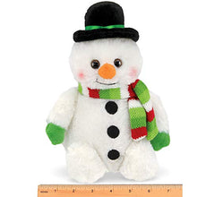 Load image into Gallery viewer, Bearington Snowball Plush Stuffed Animal Snowman, 7 inches