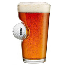 Load image into Gallery viewer, BenShot Pint Glass with Real Golf Ball - Made in the USA