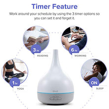 Load image into Gallery viewer, LEVOIT Essential Oil Diffuser, Aromatherapy Diffuser for Essential Oils, Cool Mist Humidifier,300ml Aroma Diffuser with 7 Color Lights & Timer, Auto Shut-off, BPA Free for Home Office Bedroom