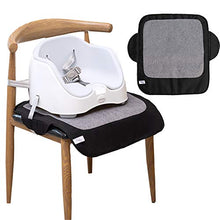Load image into Gallery viewer, Funbliss Extra Large Booster Chair Protector Cover,Dining Chair Seat Cover for Booster Seat,Non-Slip PVC Backing, Upgrade 600D Waterproof Material ,Easy to Wipe Clean(Black+Grey)
