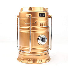 Load image into Gallery viewer, Pandamama Portable Lantern Portable and Mini Outdoor Hand-held or Hanging USB Rechargeable LED Camping Lantern Solar Flashlight Emergency Lantern
