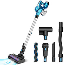 Load image into Gallery viewer, Cordless Vacuum Cleaner, 23Kpa 250W Brushless Motor Stick Vacume, Up to 40 Mins Runtime 2500mAh Rechargeable Battery, 5-in-1 Lightweight Handheld for Carpet Hard Floor Car Pet Hair, Blue-INSE S6