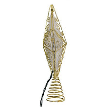 Load image into Gallery viewer, Kurt Adler 10 Light 8.5-Inch Gold Reflector Star Treetop