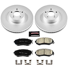 Load image into Gallery viewer, Power Stop CRK6082 Coated Brake Rotor & Ceramic Brake Pads- front