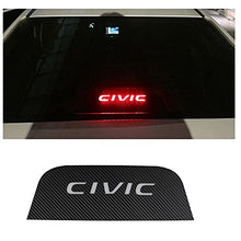 Load image into Gallery viewer, JEYODA for Civic High Brake Light Sticker Acrylic Projection Board Decal Top Tail Light Stickers Car High Mounted Decorative Emblems for Honda Civic 10th (vinly Sticker for Civic 10th)