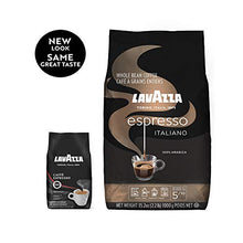 Load image into Gallery viewer, Lavazza Espresso Italiano Whole Bean Coffee Blend, Medium Roast, 2.2 Pound Bag (Packaging May Vary) Authentic Italian, Blended And Roasted in Italy, Non GMO, 100% Arabica, Rich bodied