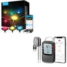 Load image into Gallery viewer, Govee Outdoor Ground Lights Bundle with Govee 169ft Bluetooth Meat Thermometer for Outdoor
