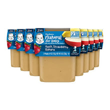 Load image into Gallery viewer, Gerber Baby Food 2nd Foods Blends, Apple Strawberry Banana Puree, Natural & Non-GMO, 4 Ounce Tubs, 2-Pack (Pack of 8)