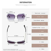 Load image into Gallery viewer, AEVOGUE Sunglasses For Women Oversized, Gold&brown, Size One Size Fits All