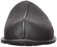 Load image into Gallery viewer, UGG Men's Scuff Slipper, Black Leather, 10