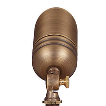 Load image into Gallery viewer, VOLT Fat Boy 12V Brass Outdoor Spotlight (Bronze) with Ground Stake