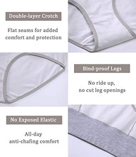 Load image into Gallery viewer, wirarpa Women's Cotton Underwear High Waist Briefs Ladies Soft Breathable Panties Full Coverage Underpants White 5 Pack Small