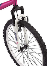 Load image into Gallery viewer, Mongoose Exlipse Full Dual-Suspension Mountain Bike for Kids, Featuring 15-Inch/Small Steel Frame and 21-Speed Shimano Drivetrain with 24-Inch Wheels, Kickstand Included, Pink