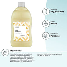 Load image into Gallery viewer, Amazon Brand - Solimo Liquid Hand Soap Refill, Milk and Honey Scent, Triclosan-free, 56 Fluid Ounces, Pack of 1