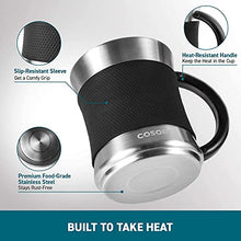 Load image into Gallery viewer, COSORI Coffee Mug Warmer & Mug Set, Beverage Cup Warmer for Desk Home Office Use, Coffee gifts, Electric 24 Watt, Touch Tech & LCD Digital Display, 304 Stainless Steel, 17 oz, Mug lid