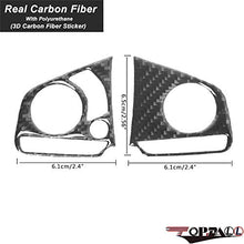 Load image into Gallery viewer, TopDall Carbon Fiber Steering Wheel Sticker Cover Media Panel Trim Compatible for Honda Civic 2016-2021