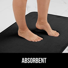 Load image into Gallery viewer, Gorilla Grip Thick Memory Foam Bath Rug, Soft Absorbent Luxury Mats, 30x20 Plush Velvet Topside, Machine Wash Rugs, Microfiber Dries Quickly, Cushioned Bathroom Mat for Bathtub, Shower Floor, Monument