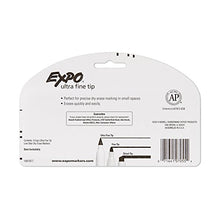 Load image into Gallery viewer, EXPO 1871774 Low-Odor Dry Erase Markers, Ultra Fine Tip, Black, 4 Count (Pack of 1)