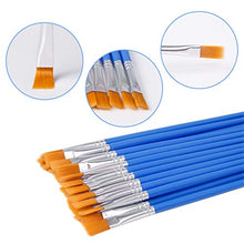 Load image into Gallery viewer, UPINS 30 Pcs Flat Paint Brushes,Small Brush Bulk for Detail Painting