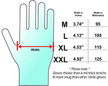 Load image into Gallery viewer, Adenna DLG679 Dark Light 9 mil Nitrile Powder Free Exam Disposable Gloves (Black, XX-Large) Count of 90 Pack of 1