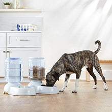 Load image into Gallery viewer, Amazon Basics Gravity Pet Food Feeder and Water Dispenser Bundle, Large (2.5-Gallon Capacity)