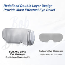 Load image into Gallery viewer, BOB AND BRAD Eye Massager with Heat, Smart Eye Massage with White Noise Music, Rechargeable Temple Eye Mask for Relax Eye Strain Dry Eye Dark Circles, Electric Face Massager Improve Sleep, Ideal Gifts